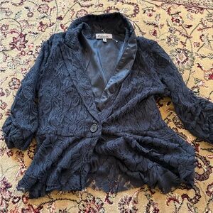 Chic black Lace Women's Blazer